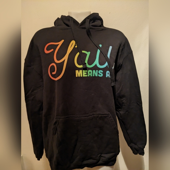 'Y'all Means All' Relaxed Fit Hoodie - Picture 1 of 4